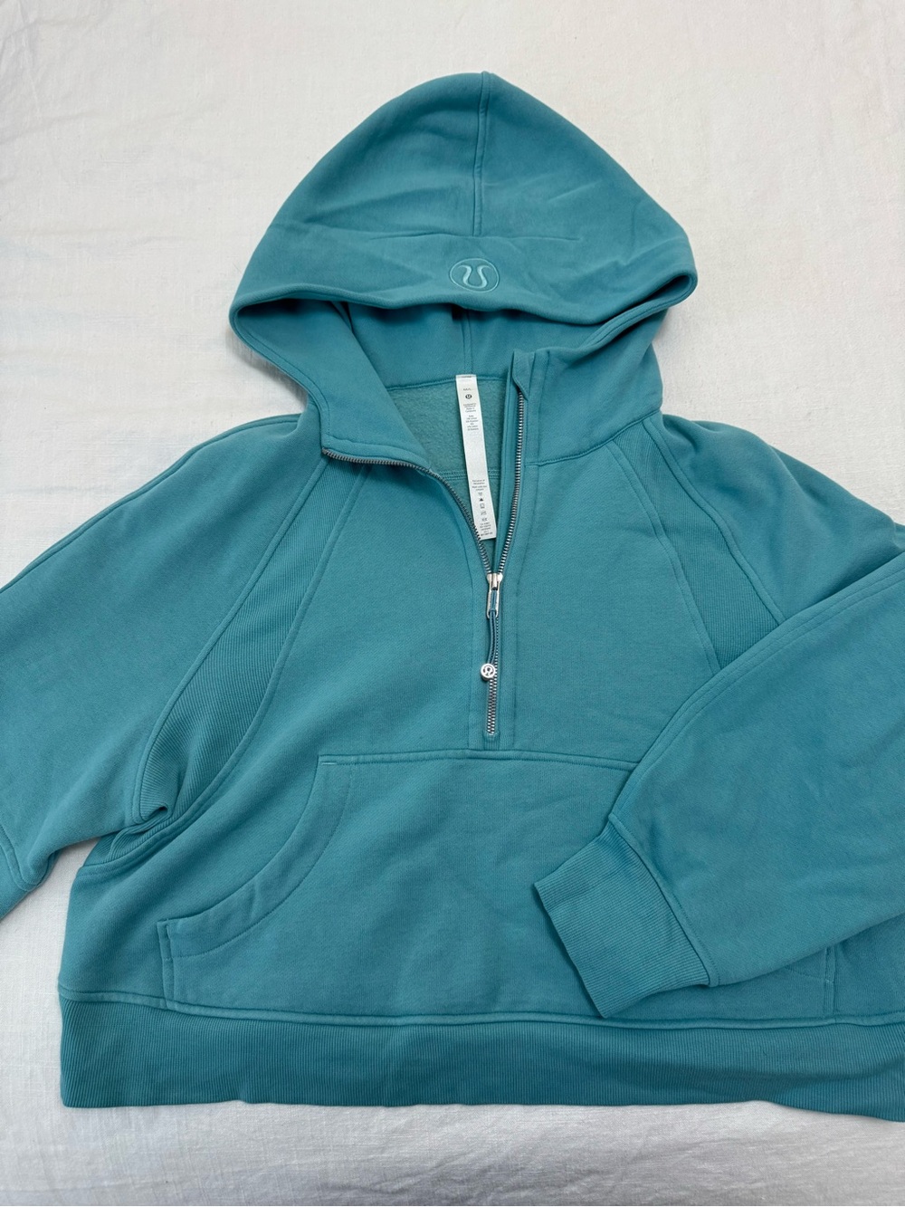 Lululemon Scuba Oversized Half-Zip Hoodie Teal M/L